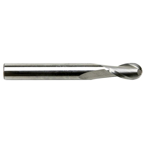 Gs Tooling 2.5mm Diameter x 3mm Shank 2-Flute Stub Length Ball Nose Blue Series Carbide End Mill, 5PK 101673PK - main